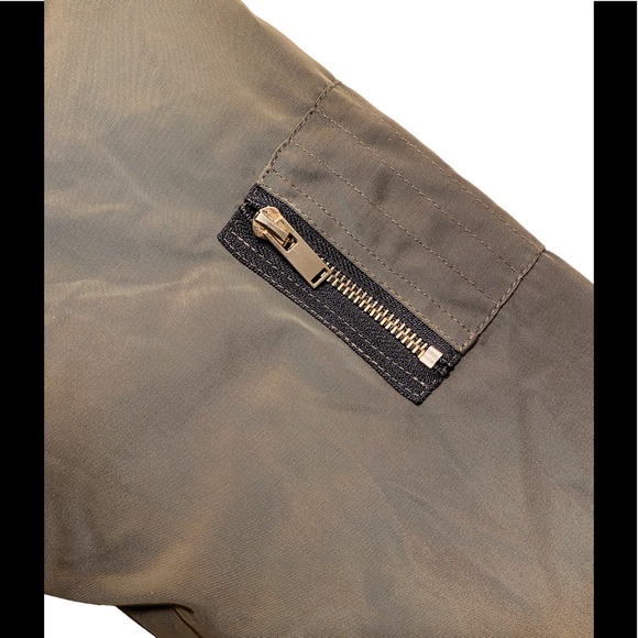 bishop + young Olive Green Bomber Jacket - Picture 2 of 5